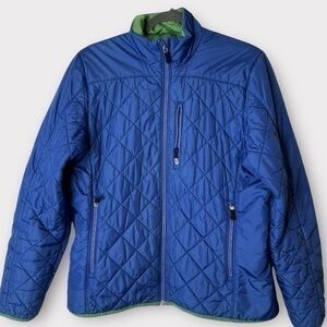 Land's End Primaloft Quilted Puffer Coat Full Zip Jacket